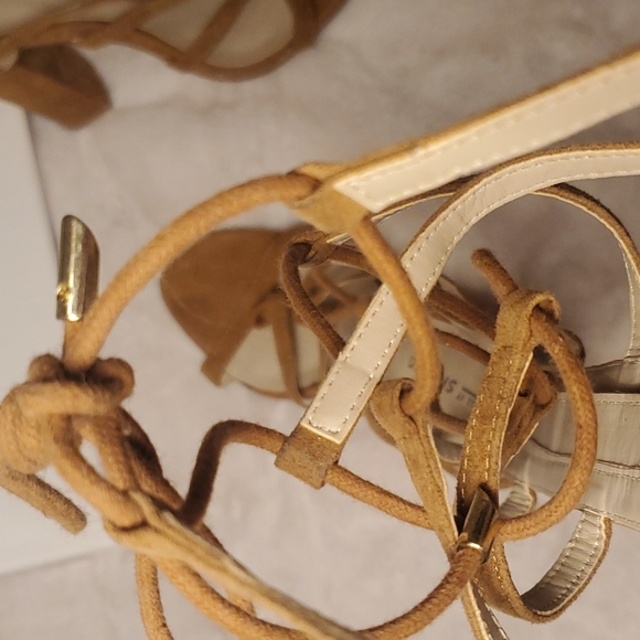 7.5 TAN GLADIATOR STRAPPY HEEL SANDALS! *CALL IT SPRING* - Picture 4 of 6